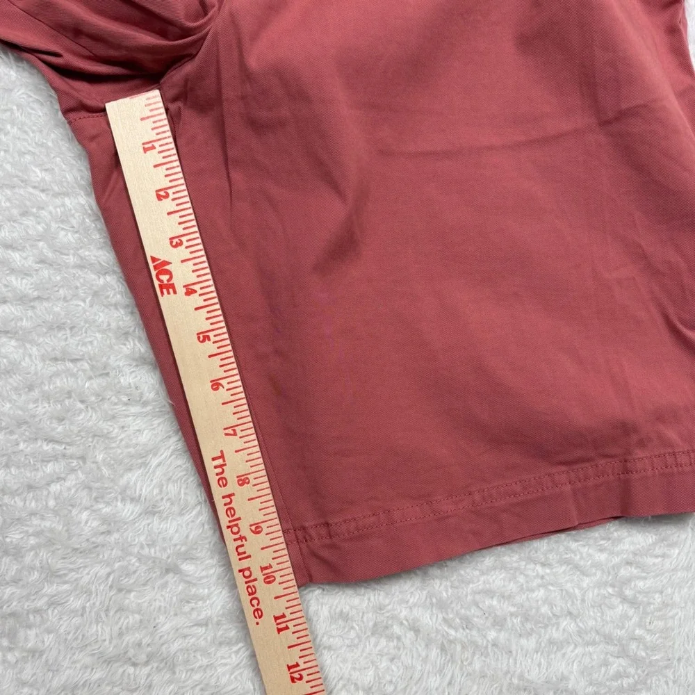 Hugo Boss Slice Shorts Mens 38R Salmon Pink Slim Fit Stretch Chino Casual Preppy